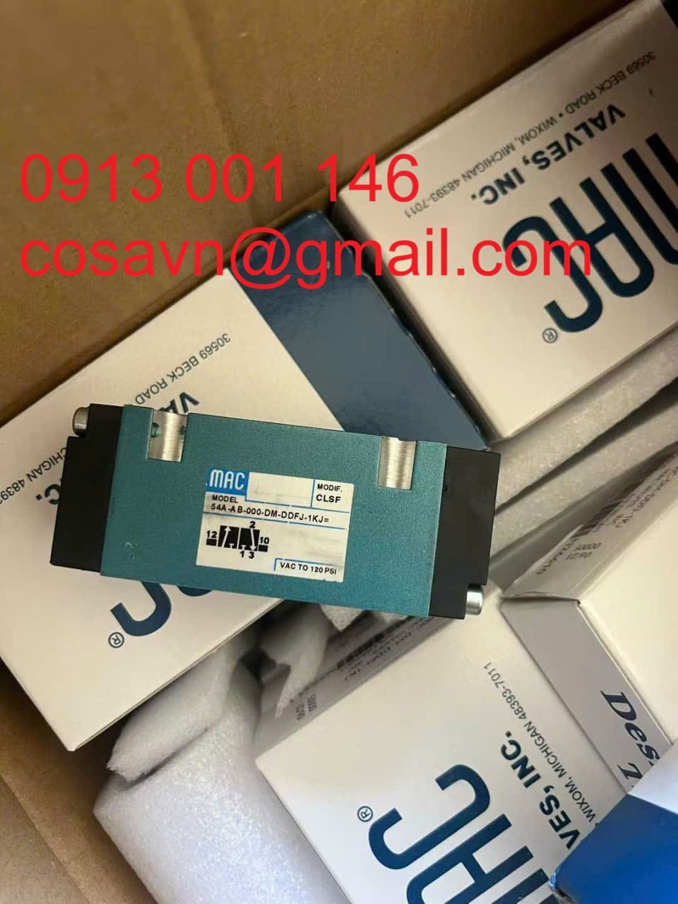 Van điện từ dòng MAC 54 54A-AB-000-DM-DDFJ-1KJ 54A-AB-000-DM-DDFJ-1KJ